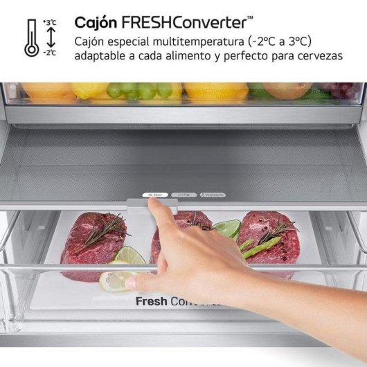 LG Serie 700 GBV7280AMB Frigorífico Combi A Acero Texturizado Antihuellas