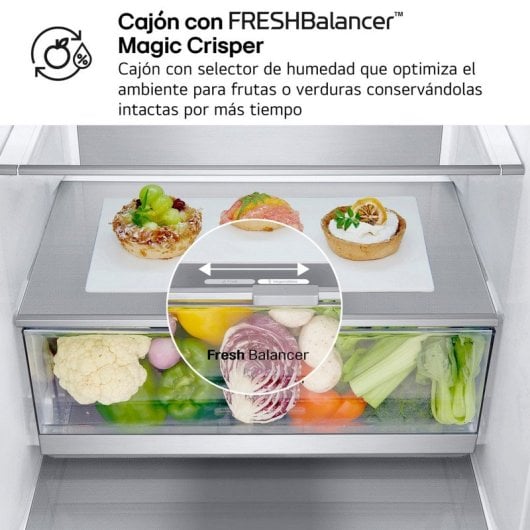 LG 700 Series GBV7280AMB Kombi-Kühlschrank A Strukturierter Anti-Fingerabdruck-Stahl