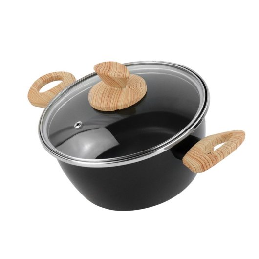 Magefesa Nordic Panela 20 Cm Com Tampa De Vidro, Apta Para Indução e