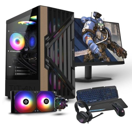 Ordenador Sobremesa PC Racing PC Gaming Top Intel Core i7-12700KF/32GB/2TB SSD/RTX 5070 + Monitor 24" FullHD + Combo Gam
