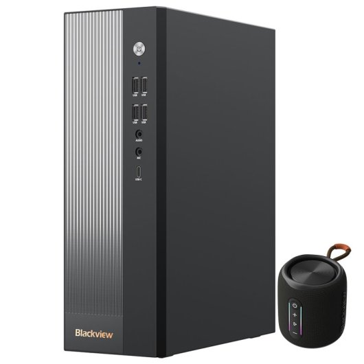 Blackview NEX60 6.37L Mini Ordenador Sobremesa Intel Core 5 210H 16GB 512GB SSD + Altavoz Bluetooth