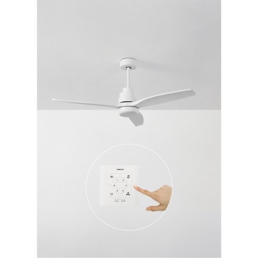 Create Wind Stylance Ventilador de Techo sin Luz con Controlador de Pared 40W Blanco