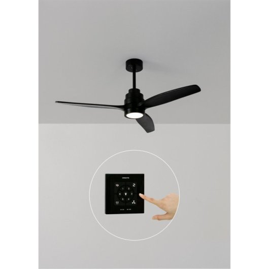 Create Wind Stylance Ventilador de Techo con Luz con Controlador de Pared 40W Negro