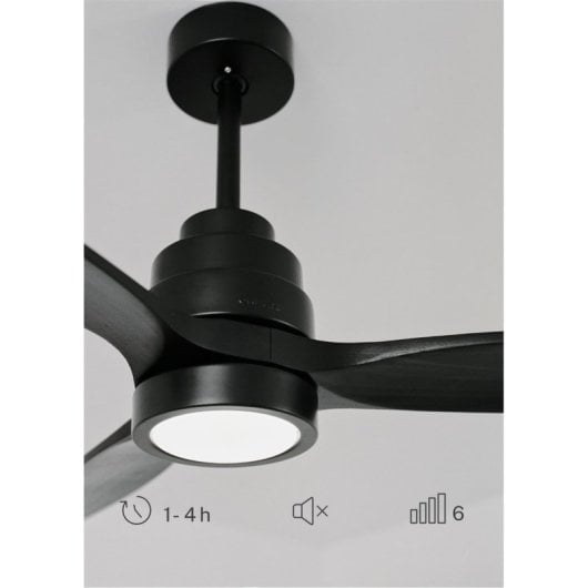 Create Wind Stylance Ventilador de Techo con Luz con Controlador de Pared 40W Negro