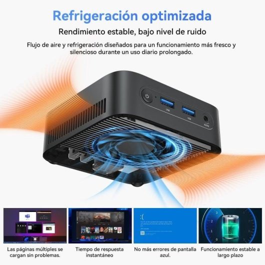 Mini PC Blackview MP50 AMD Ryzen 5 3500U 16GB 512GB SSD Radeon Vega 8 Windows 11 Pro Argent