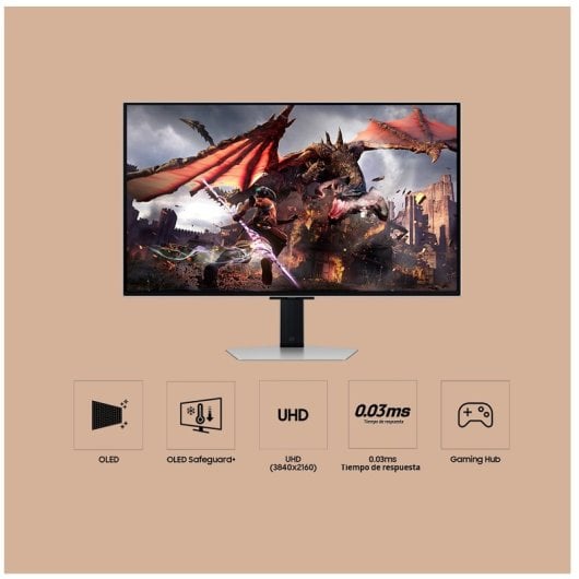 Samsung Odyssey OLED G8 LS32DG802SUXEN 32" OLED UltraHD 4K 240Hz FreeSync Premium Pro