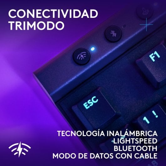 Logitech G515 LIGHTSPEED TKL Teclado Mecánico Gaming Inalámbrico Switch GL Tactile Negro