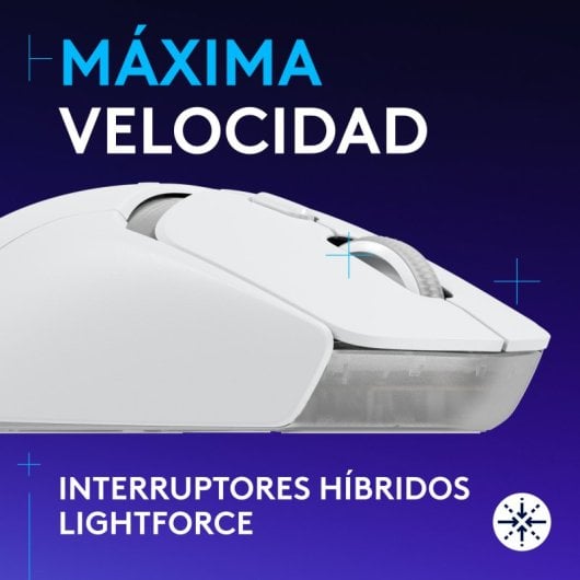 Mouse da gioco wireless Logitech G G309 Lightspeed bianco