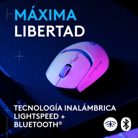 Mouse da gioco wireless Logitech G G309 Lightspeed bianco