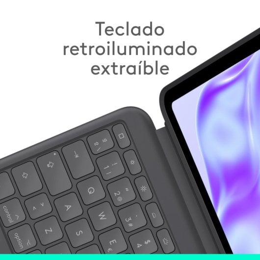Logitech Combo Touch Funda con Teclado Español QWERTY Grafito para iPad Pro 13" (M4)