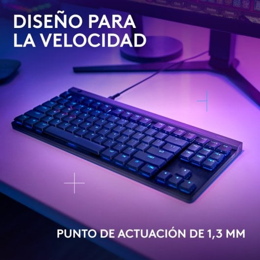 Logitech G515 TKL Teclado Mecánico Gaming RGB Switch GL Tactile PBT Negro
