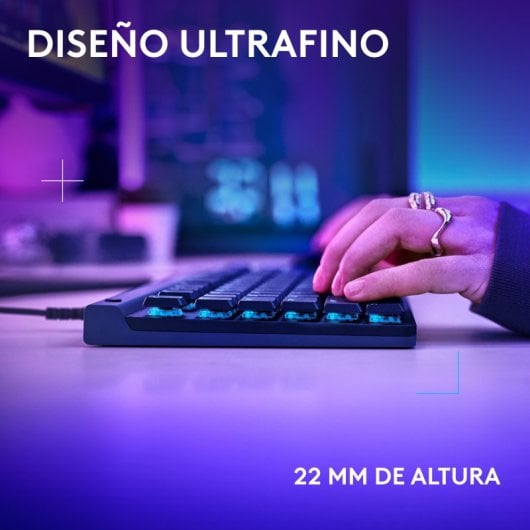 Logitech G515 TKL Teclado Mecánico Gaming RGB Switch GL Tactile PBT Negro