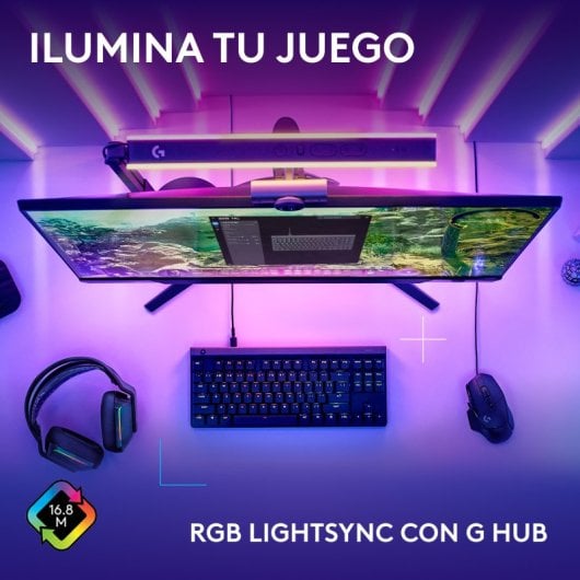 Logitech G515 TKL Teclado Mecánico Gaming RGB Switch GL Tactile PBT Negro