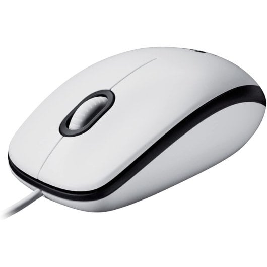 Logitech-M100-Ratón-Ambidiestro-USB-1000-DPI-Blanco