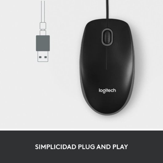 Logitech® Mouse M100 - NERO - USB -