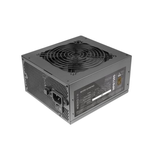 Mars Gaming MPB750S Fuente Alimentación ATX ARGB 750W 6 Años Garantía 80plus Bronze 230v 90% Negro