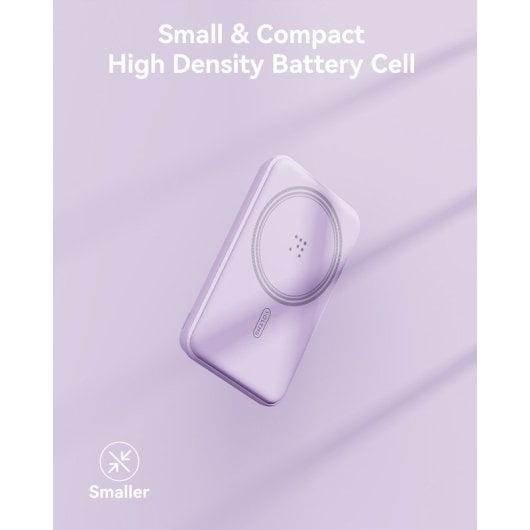 Voltme MagPak 5K Powerbank Inalámbrica Plegable 5000mAh para iPhone Púrpura