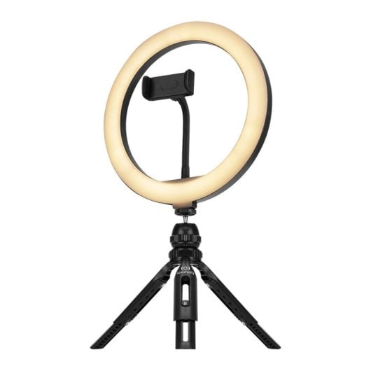Streamplify Light 10 Anel de luz para videoconferência e transmissão em fluxo contínuo de 26 cm 10 W com tripé 26 cm 10 W
