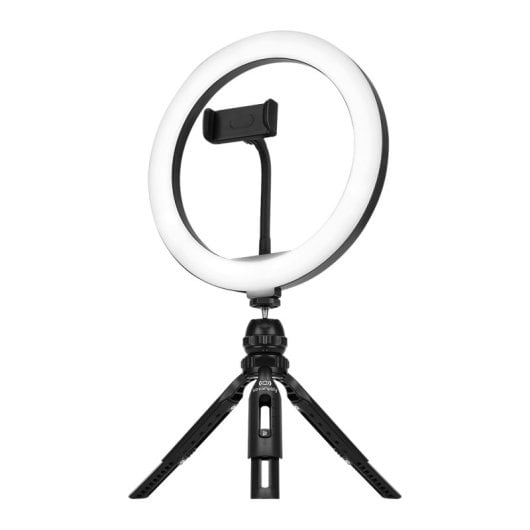 Streamplify Light 10 Anel de luz para videoconferência e transmissão em fluxo contínuo de 26 cm 10 W com tripé 26 cm 10 W