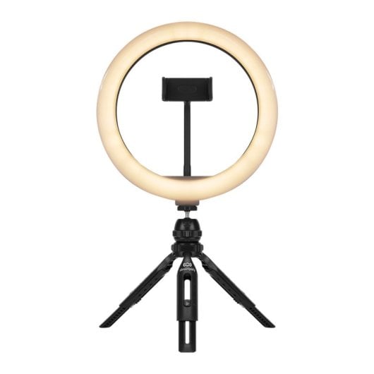 Streamplify Light 10 Anel de luz para videoconferência e transmissão em fluxo contínuo de 26 cm 10 W com tripé 26 cm 10 W