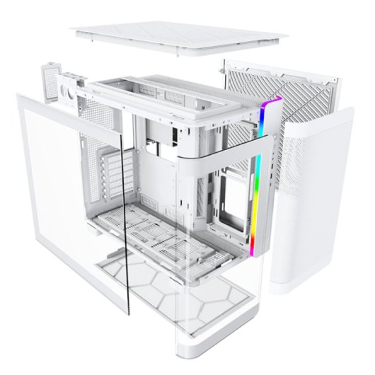 Montech KING 95 Cristal Templado USB 3.2 Blanco