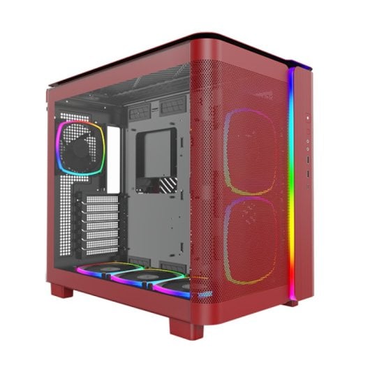 Montech KING 95 PRO Cristal Templado USB 3.2 Rojo