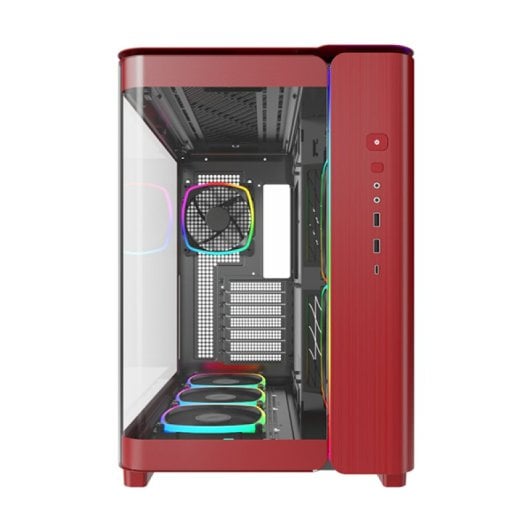 Montech KING 95 PRO Cristal Templado USB 3.2 Rojo
