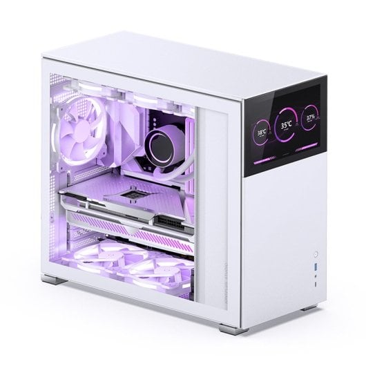 Jonsbo D41 STD Cristal Templado USB 3.2 con Pantalla Blanca