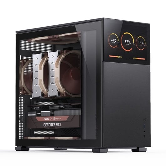 Jonsbo D41 STD Cristal Templado USB 3.2 con Pantalla Negra