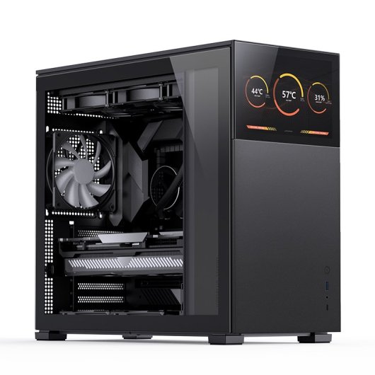 Jonsbo D41 STD Cristal Templado USB 3.2 con Pantalla Negra