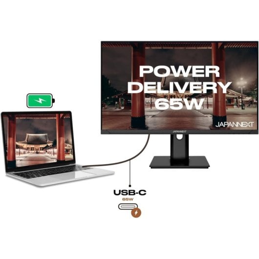 JAPANNEXT JN-IPS238FHDR-C65W-HSP 23.8" LED IPS FullHD 75Hz FreeSync USB-C