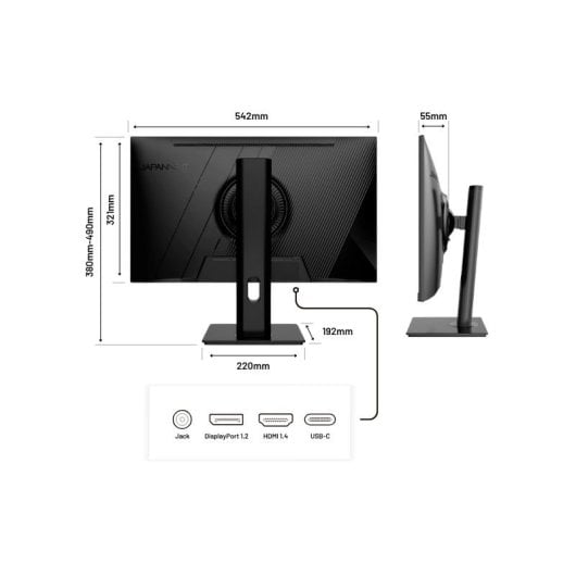 JAPANNEXT JN-IPS238FHDR-C65W-HSP 23.8" LED IPS FullHD 75Hz FreeSync USB-C