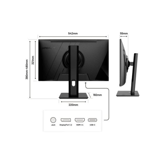 JAPANNEXT JN-IPS238FHDR-C65W-HSP 23,8" LED IPS FullHD 75Hz FreeSync USB-C