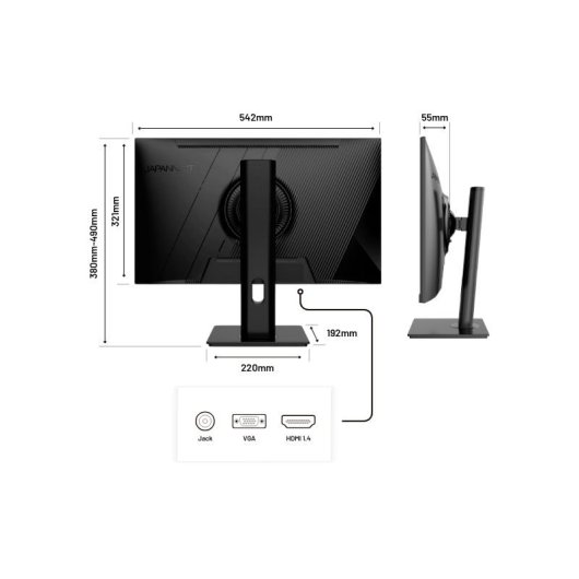 JAPANNEXT JN-IPS2382FHDR-HSP 23,8" LED IPS FullHD 75Hz FreeSync