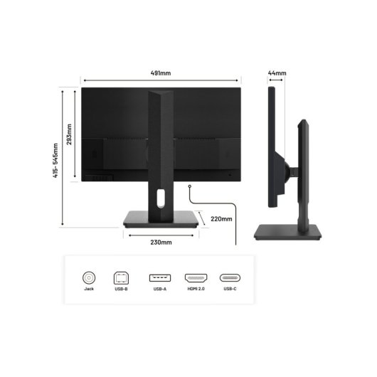 JAPANNEXT JN-i215FLFHSP-C65W 21.5" LED IPS FullHD 75Hz FreeSync USB-C