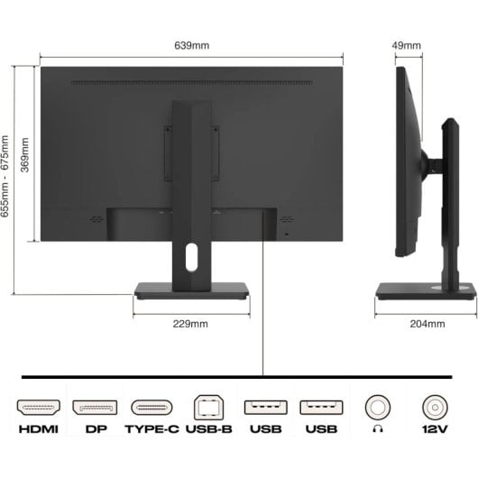 JAPANNEXT JN-IPS282UHDR-C65W 28" LED IPS UltraHD 4K FreeSync USB-C