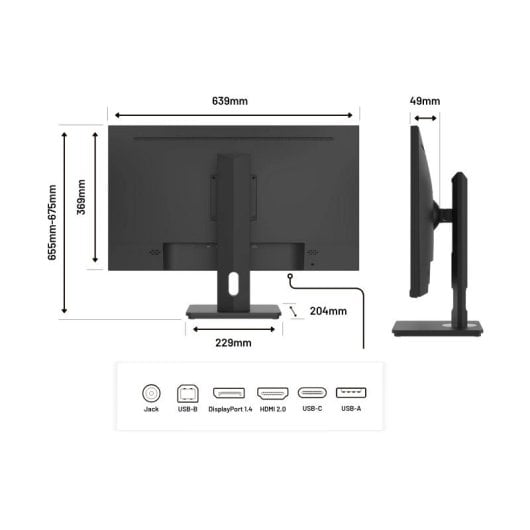 JAPANNEXT JN-IPS282UHDR-C65W 28" LED IPS UltraHD 4K FreeSync USB-C