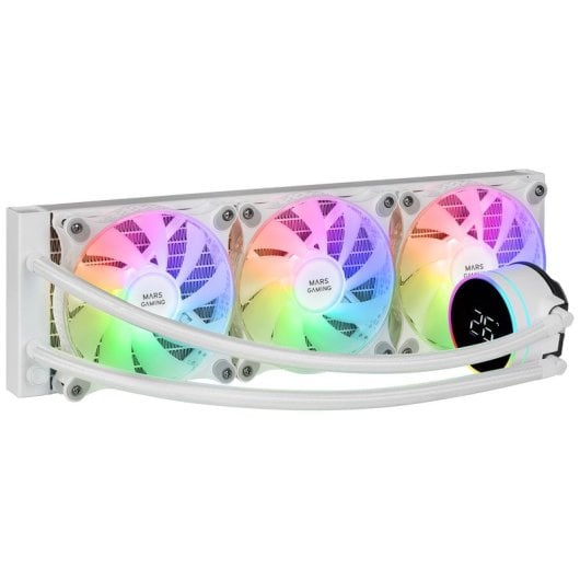Mars Gaming ML-LCD360 Refrigeración Líquida AIO TDP 600W 3x Ventilador FDB ARGB Pantalla LCD Blanco
