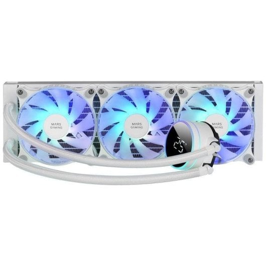 Mars Gaming ML-LCD360 Refroidissement Liquide AIO TDP 600W 3x Ventilateur FDB ARGB Écran LCD Blanc