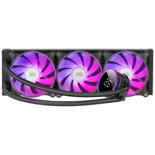 Mars Gaming ML-LCD360 Refrigeración Líquida AIO TDP 600W 3x Ventilador FDB ARGB Pantalla LCD Negro