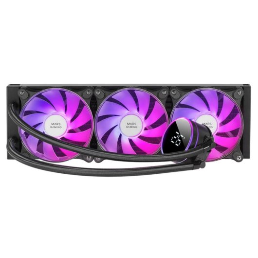 Refrigeration Liquide Mars Gaming ML-LCD360 360mm 3 Ventilateurs ARGB Écran LCD