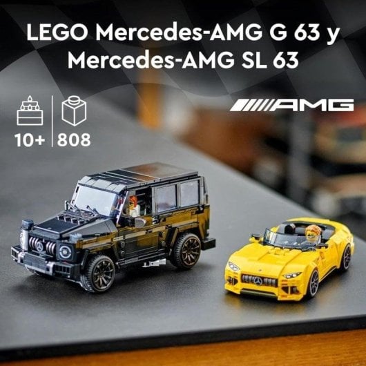 LEGO Speed Champions Mercedes-AMG G 63/Mercedes-AMG SL 63 76924 808 Teile