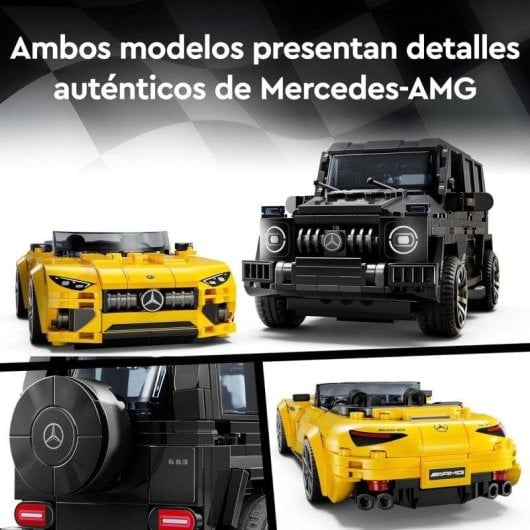 LEGO Speed Champions Mercedes-AMG G 63/Mercedes-AMG SL 63 76924 808 Teile