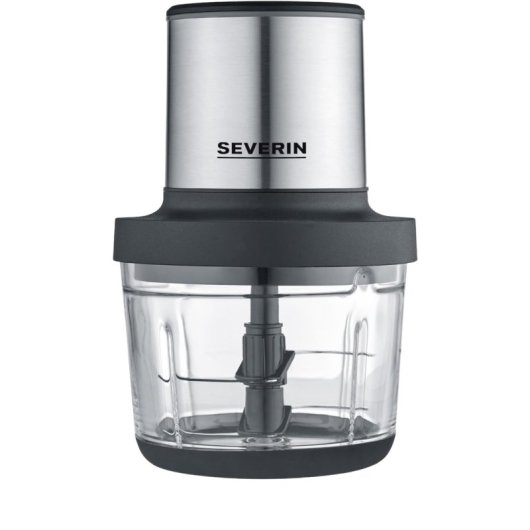 Tritatutto universale senza fili Severin Km 3866 con batteria - 200 W Nero opaco / Acciaio inossidabile spazzolato / Vetro