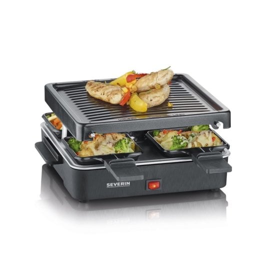 Mini-Raclette-Grill Severin Rg 2370 Schwarz 600 W