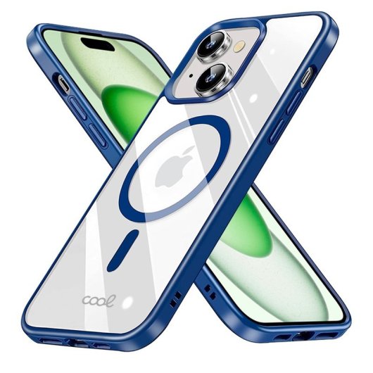 Cool Carcasa Magnética con Borde Marino para iPhone 15 Plus