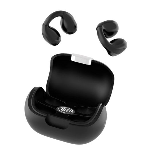 Cool Clip Headphones Écouteurs stéréo Bluetooth Noir