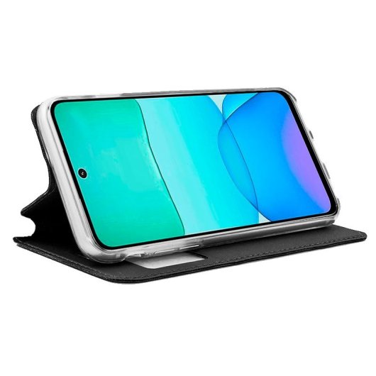 Cool Funda Flip Cover Liso Negro para Xiaomi Redmi 13 / Poco M6