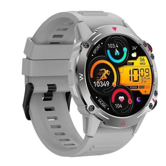 Cool Adventure Bluetooth 46mm AMOLED Grau IP67 SpO2 Herzfrequenz Schlafmonitor Blutdruck