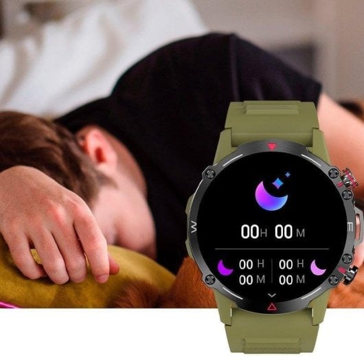 Cool Adventure Bluetooth 46mm AMOLED Grau IP67 SpO2 Herzfrequenz Schlafmonitor Blutdruck